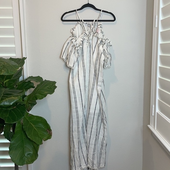 NWOT Red Carter Isla Stripe Maxi Swim Cover-Up - Picture 3 of 10